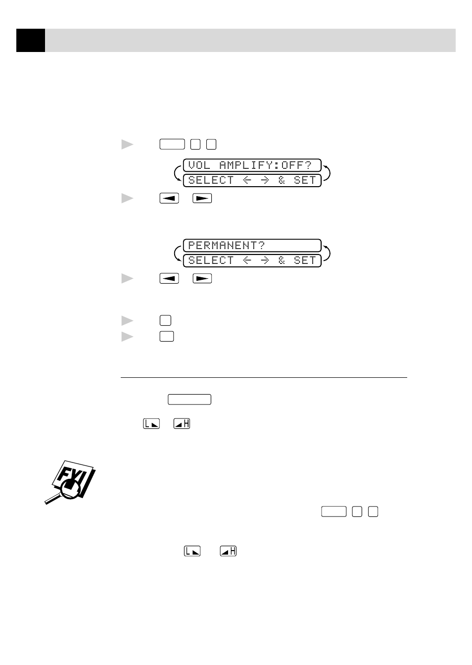 Setting volume amplify, Setting the speaker volume | Brother FAX 355MC User Manual | Page 42 / 123