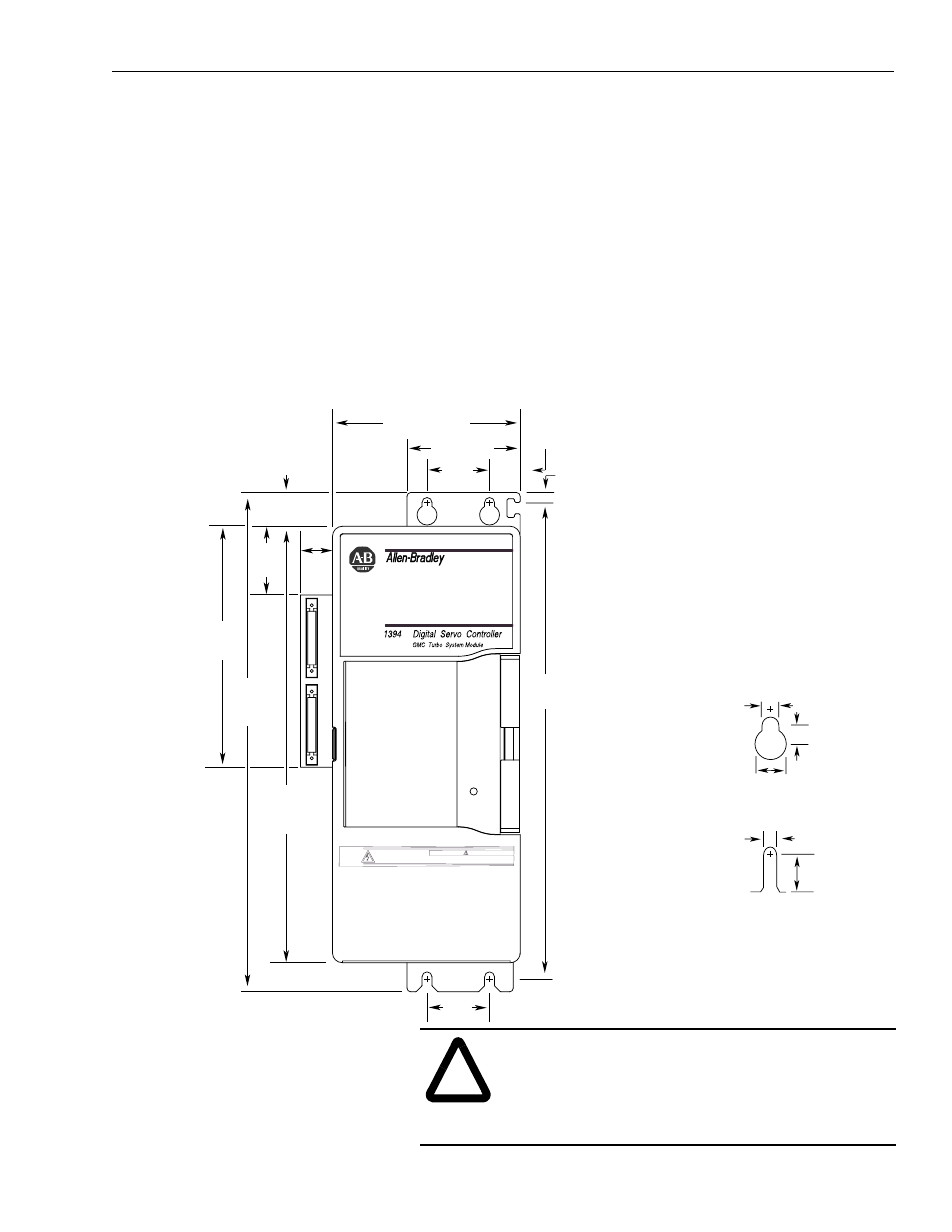 Dimensions, 1394 system module dimensions | Rockwell Automation 1326 Digital AC Multi-Axis Motion Control System User Manual User Manual | Page 215 / 301