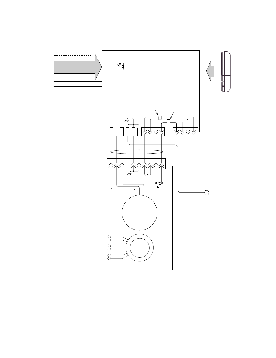 Interconnect and ce diagrams b-7, 1326a x ac servo motor, Axis module (typical) | Rockwell Automation 1326 Digital AC Multi-Axis Motion Control System User Manual User Manual | Page 239 / 301