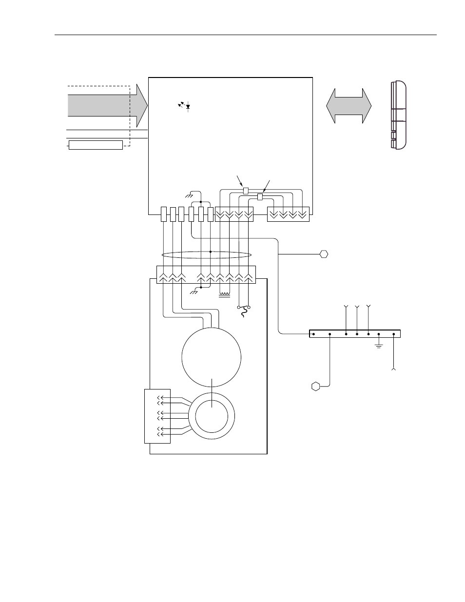 Interconnect and ce diagrams b-11, 1326a x ac servo motor, Axis module (typical) | Rockwell Automation 1326 Digital AC Multi-Axis Motion Control System User Manual User Manual | Page 243 / 301