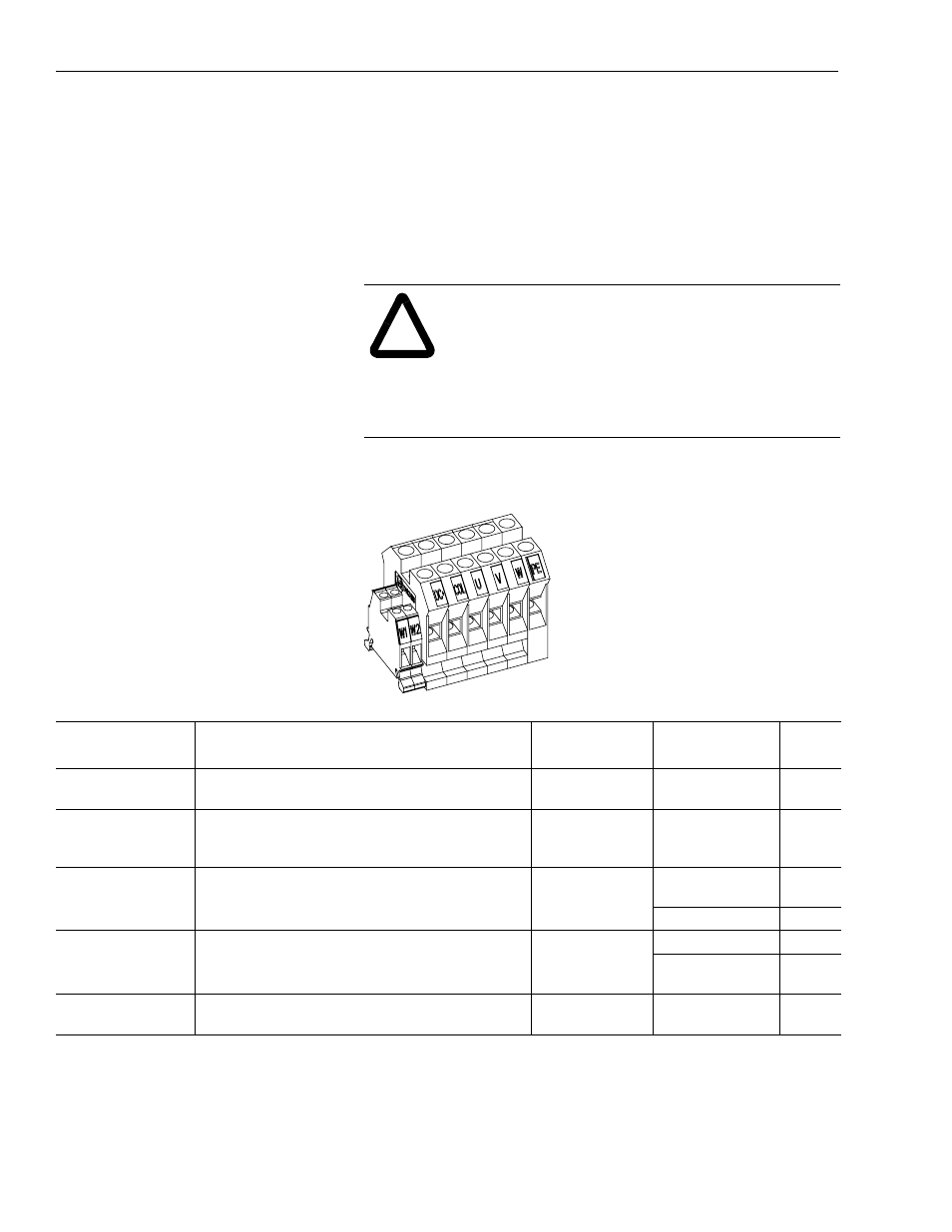 Terminal block locations for a 22 kw system module | Rockwell Automation 1326 Digital AC Multi-Axis Motion Control System User Manual User Manual | Page 62 / 301