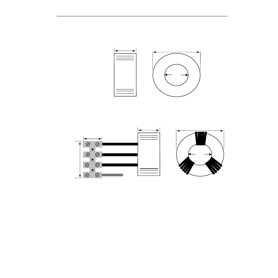 Mounting dimensions | Rockwell Automation 1321-M Common Mode Chokes User Manual | Page 11 / 16