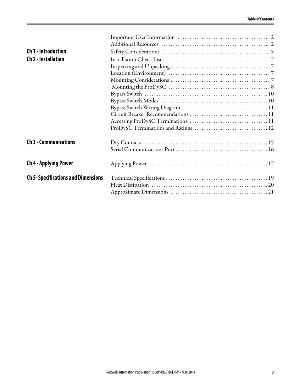Rockwell Automation 1608P ProDySC Installation Instructions, 25 and 50 A User Manual | Page 3 / 24