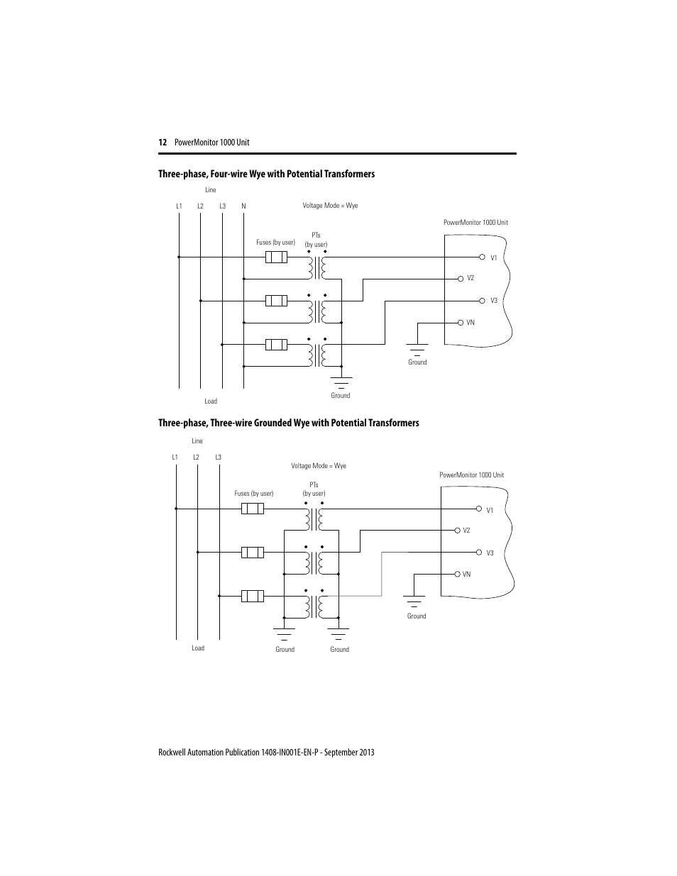 Rockwell Automation 1408-EMxx PowerMonitor 1000 Unit User Manual | Page 12 / 80