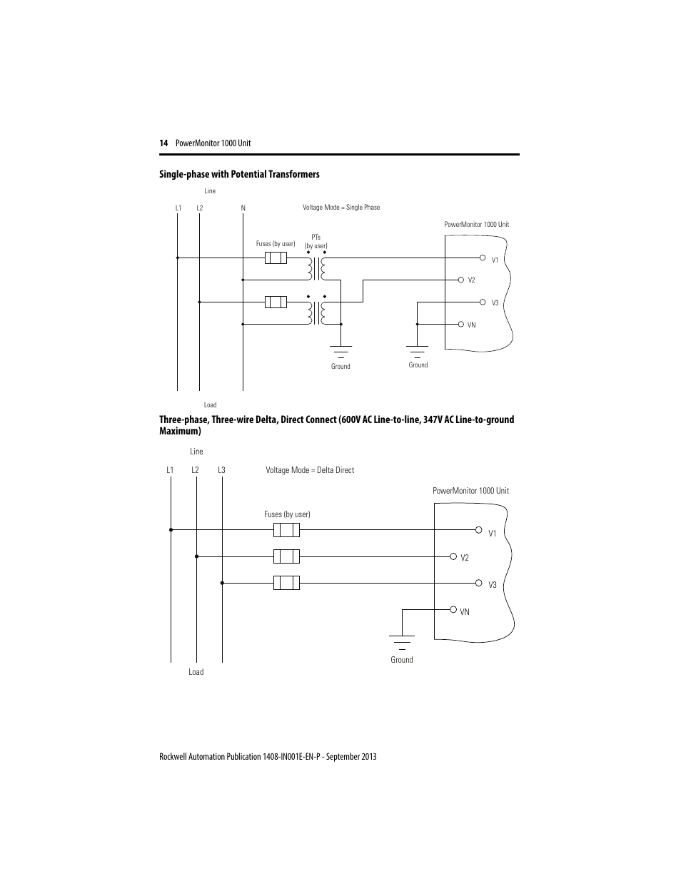 Rockwell Automation 1408-EMxx PowerMonitor 1000 Unit User Manual | Page 14 / 80