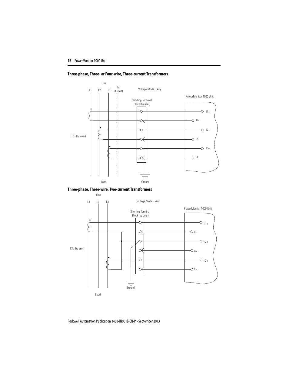 Rockwell Automation 1408-EMxx PowerMonitor 1000 Unit User Manual | Page 16 / 80