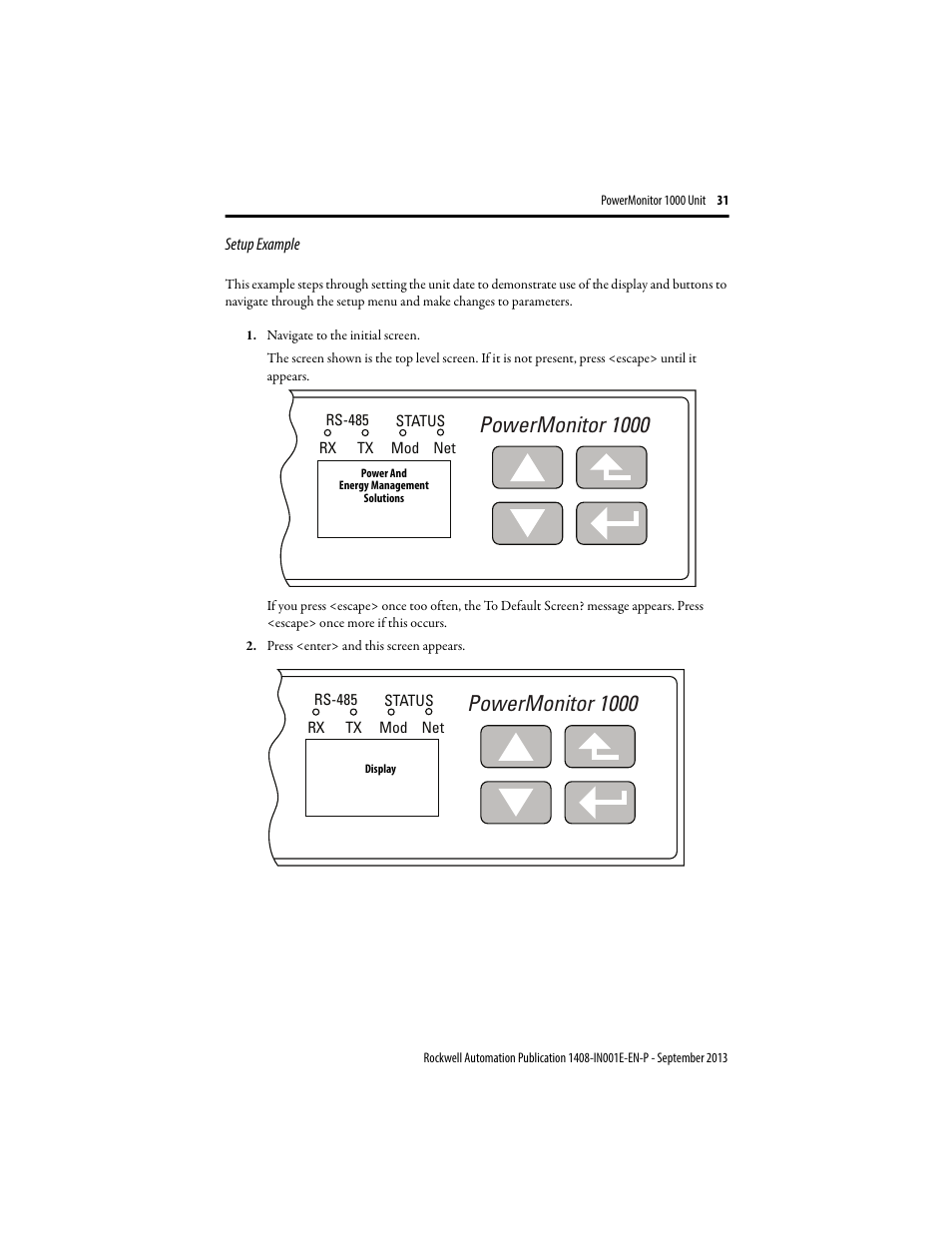 Powermonitor 1000 | Rockwell Automation 1408-EMxx PowerMonitor 1000 Unit User Manual | Page 31 / 80