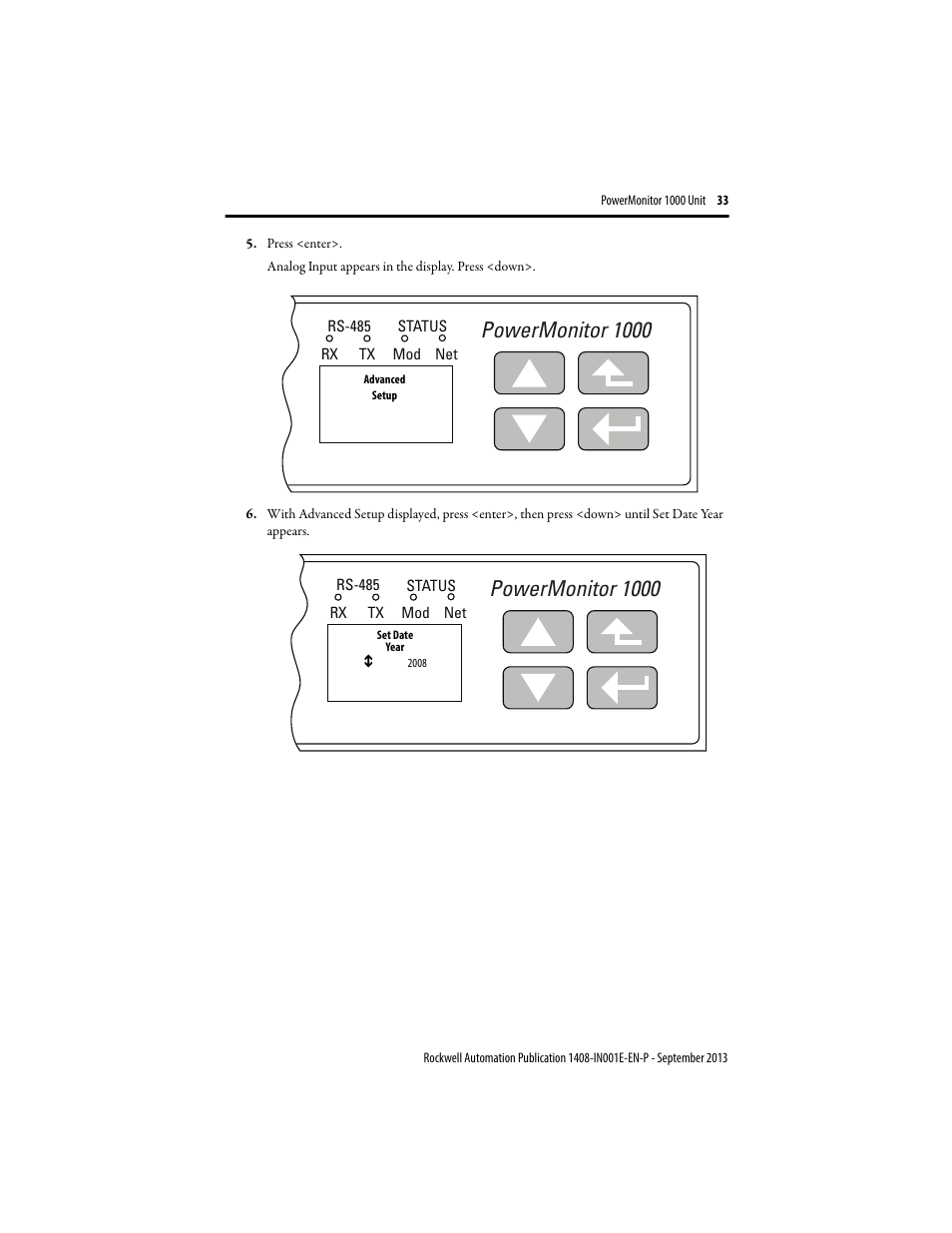 Powermonitor 1000 | Rockwell Automation 1408-EMxx PowerMonitor 1000 Unit User Manual | Page 33 / 80