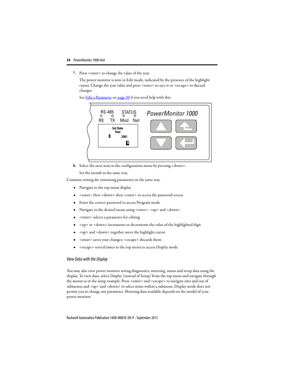 Powermonitor 1000 | Rockwell Automation 1408-EMxx PowerMonitor 1000 Unit User Manual | Page 34 / 80