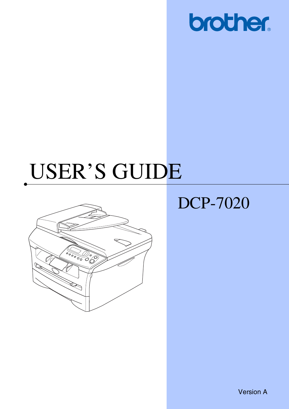 Brother DCP-7020 User Manual | 79 pages