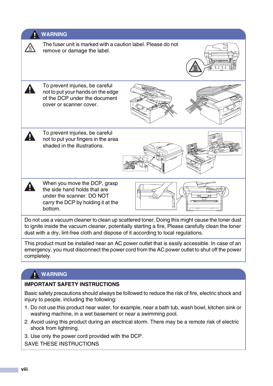 Brother DCP-7020 User Manual | Page 10 / 79