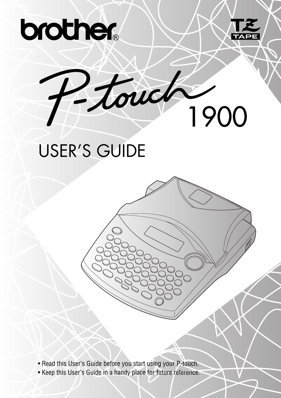 Brother P-TOUCH 1900 User Manual | 66 pages