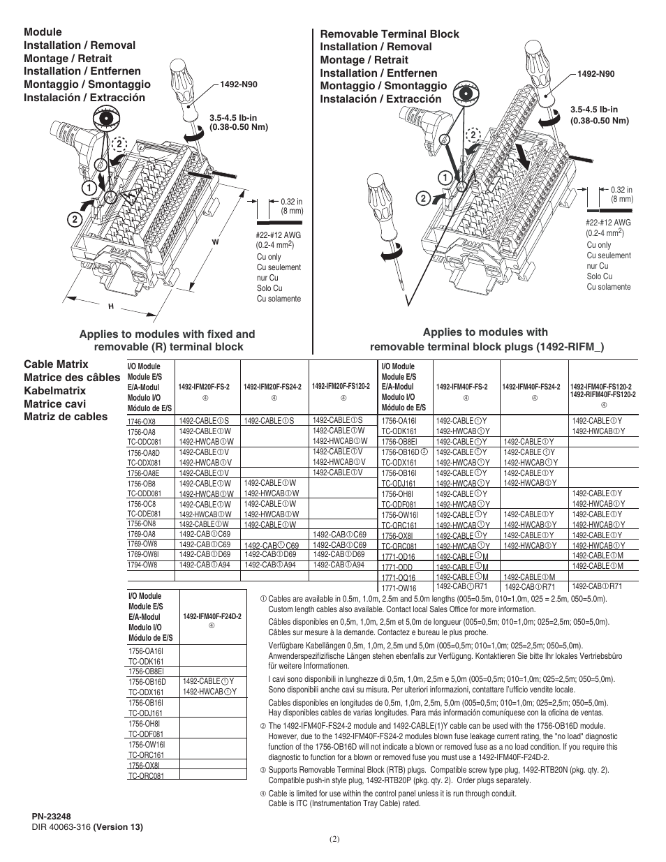 Rockwell Automation 1492-IFMxxxx Relay Interface Modules User Manual | Page 2 / 4