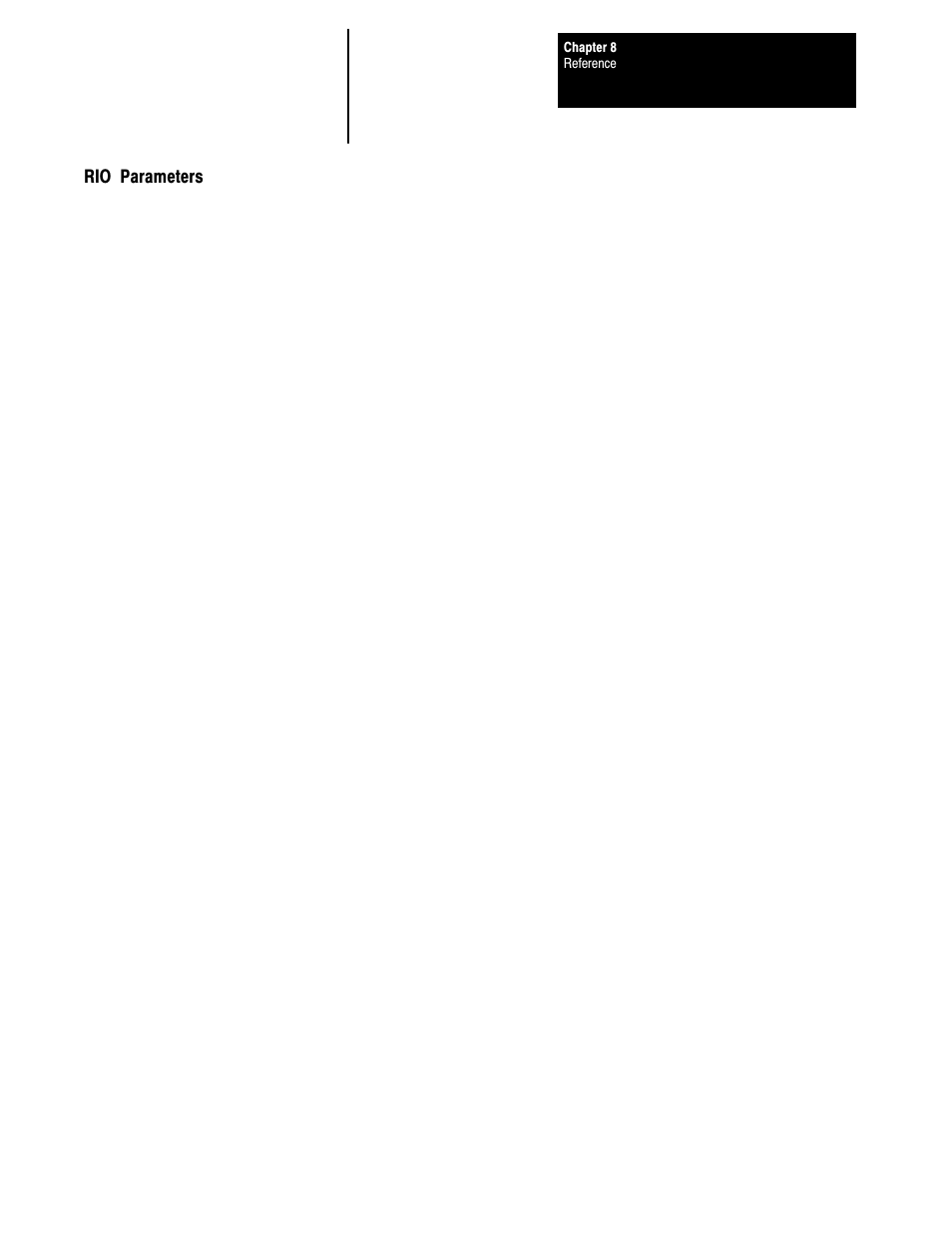 Rio parameters | Rockwell Automation 1395 Multi-Comm Hardware/Software User Manual | Page 118 / 147