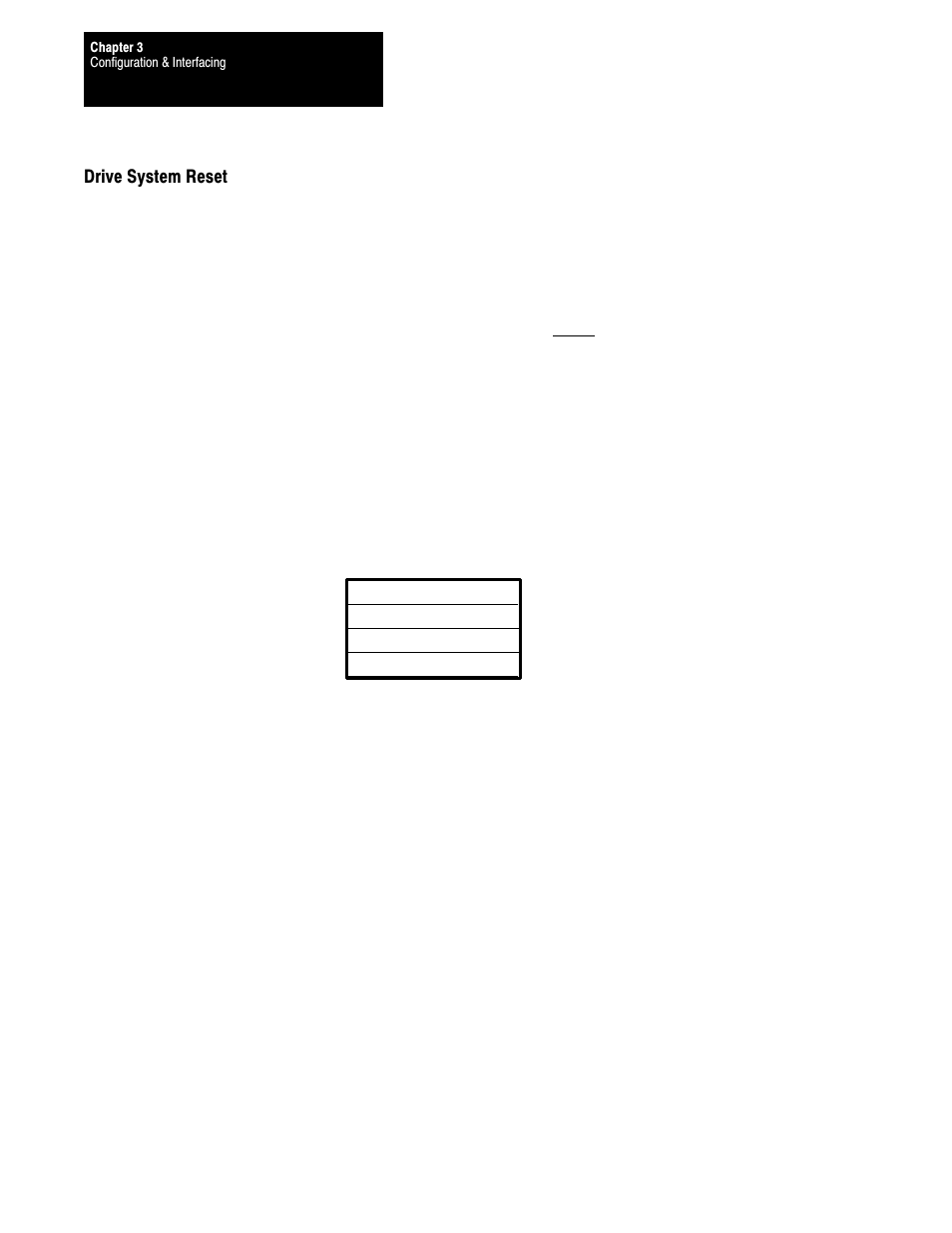 Drive system reset | Rockwell Automation 1395 Multi-Comm Hardware/Software User Manual | Page 59 / 147