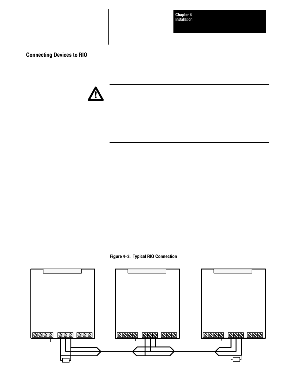 Connecting devices to rio | Rockwell Automation 1395 Multi-Comm Hardware/Software User Manual | Page 82 / 147