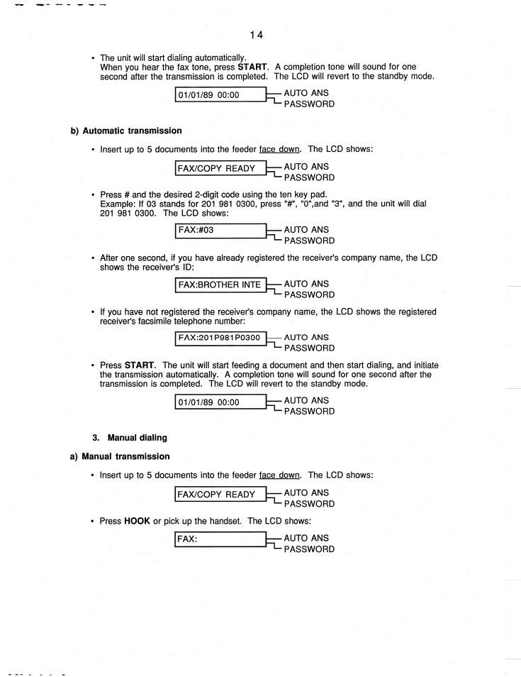 Brother FAX-200 User Manual | Page 23 / 52