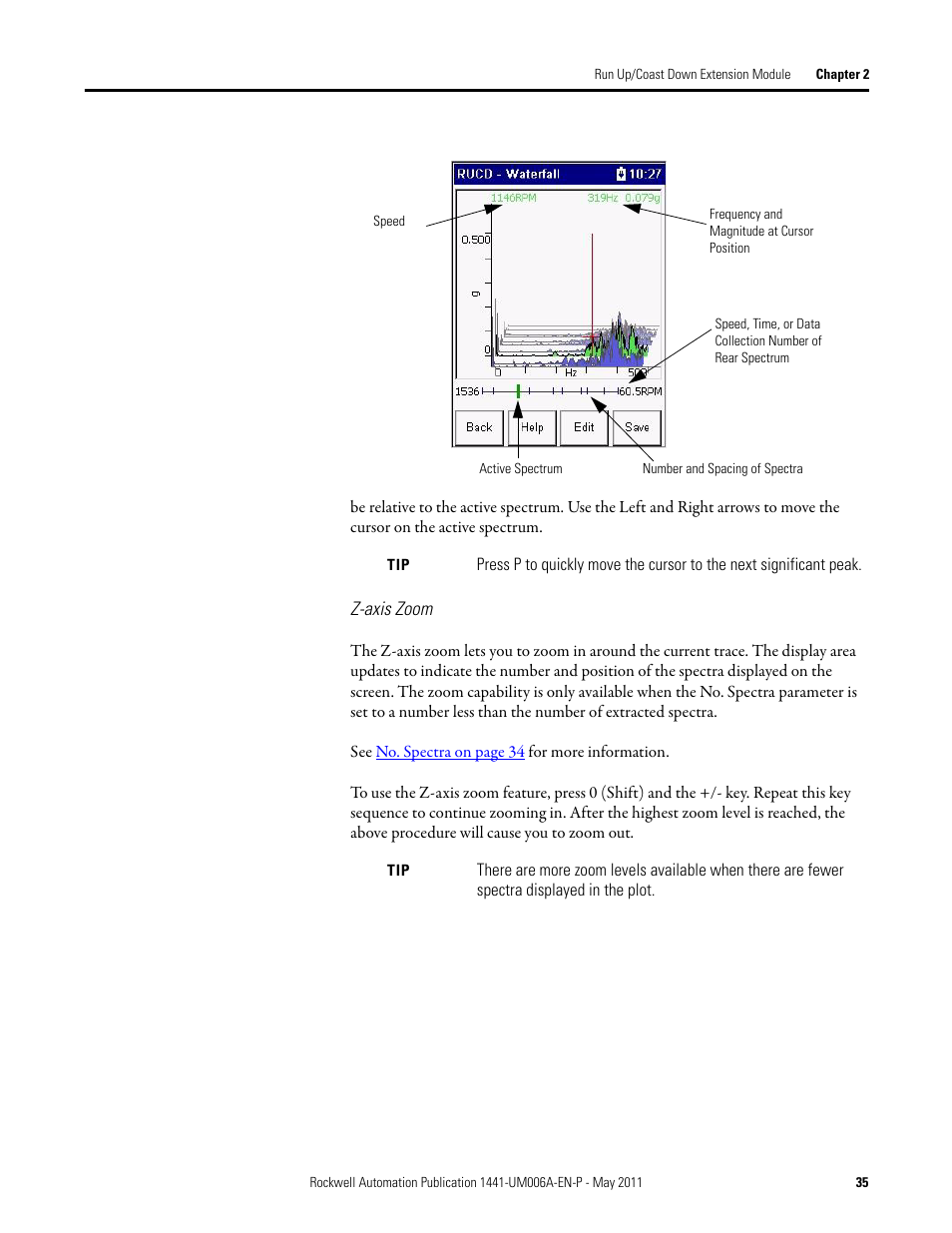 Rockwell Automation 1441-DYN25-MRUC Run Up Coast Down Extension Module for the Dynamix 2500 User Manual | Page 35 / 50
