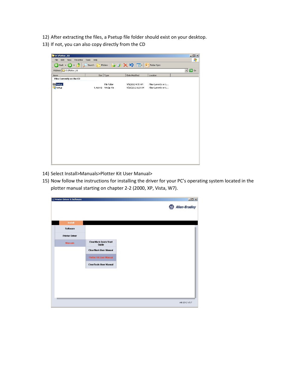 Rockwell Automation 1492-PLTKIT Series E Plotter: ClearTools Software and Driver Install from CD User Manual | Page 3 / 3