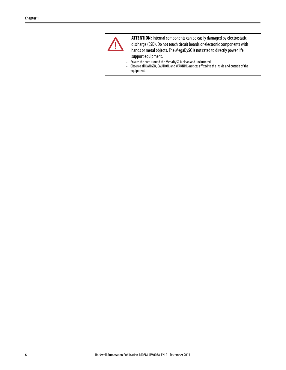 Ch 2 - installation | Rockwell Automation 1608M MegaDySC User Manual, 800 Amp - 208V User Manual | Page 6 / 54