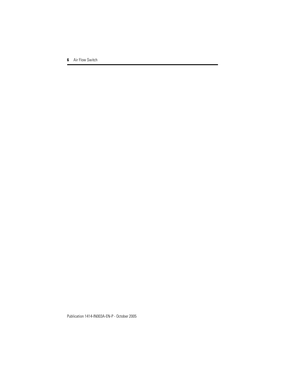 Rockwell Automation 1414-CPNxxxxx_CPMxxxxx Air Flow Switch User Manual | Page 6 / 8