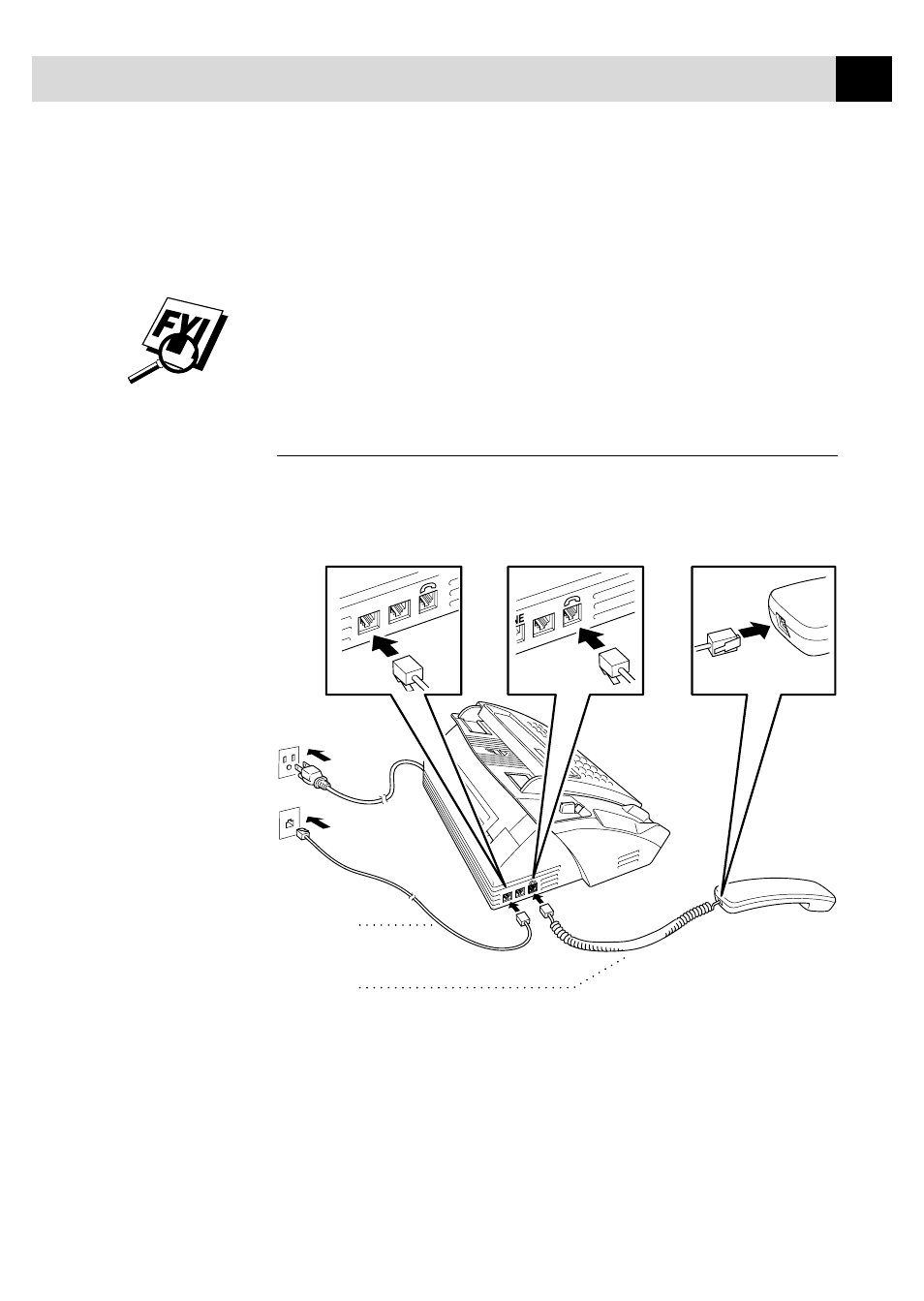 About brother paper, Connect the handset | Brother FAX 255 User Manual | Page 23 / 95