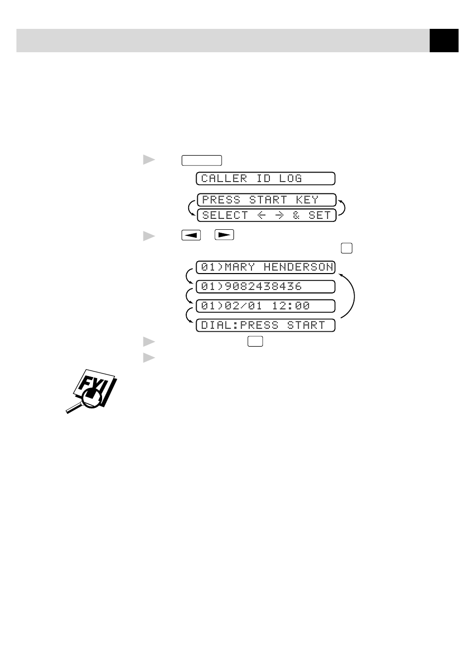 Returning a call from the log | Brother FAX 255 User Manual | Page 69 / 95