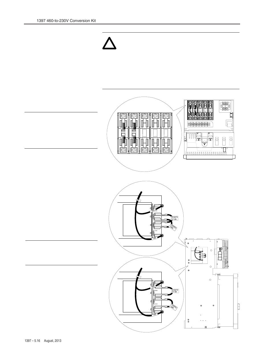 Installation, Ac input line control transformer set for 230v, Ac input line | Rockwell Automation 1397 460 to 230V Conversion Kit - FC030-075 User Manual | Page 2 / 8