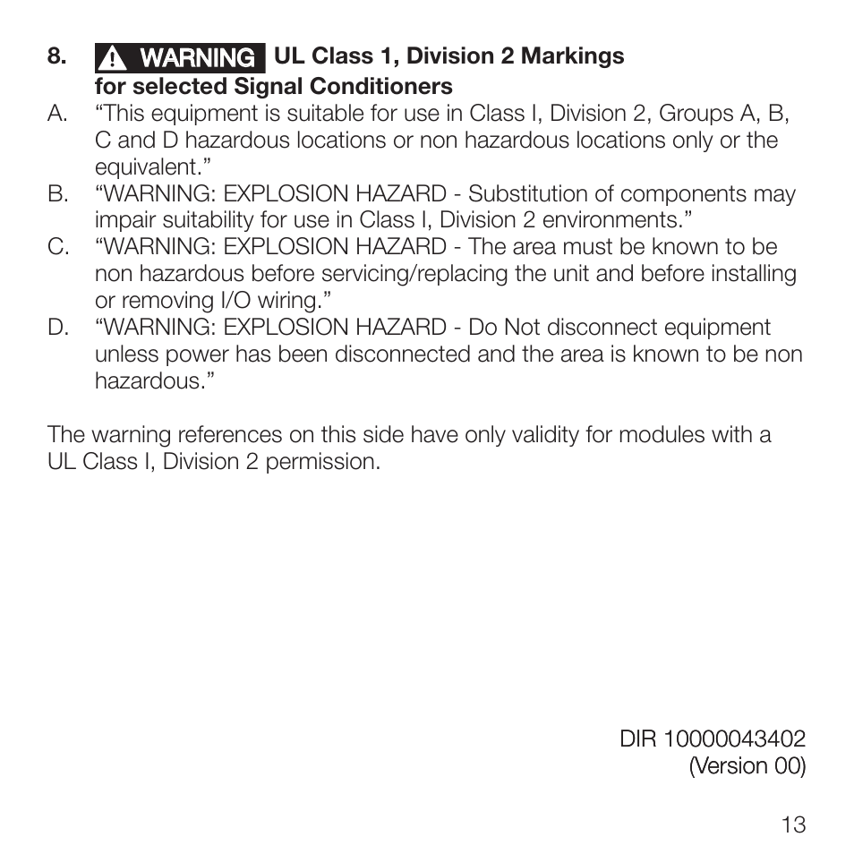 Rockwell Automation 931S-T9C2D-DC Active Converter, Universal Thermocouple User Manual | Page 13 / 33