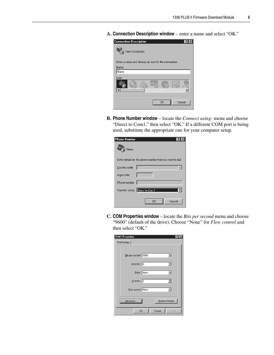 Rockwell Automation 1336F PLUS II Firmware Download Module Inst. User Manual | Page 5 / 12