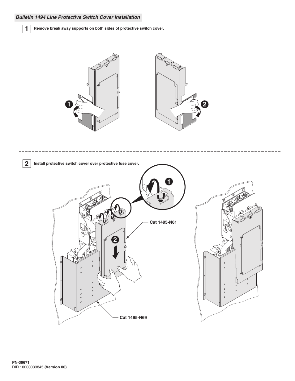 Rockwell Automation 1495-N69 Protective Fuse Cover User Manual | Page 2 / 4