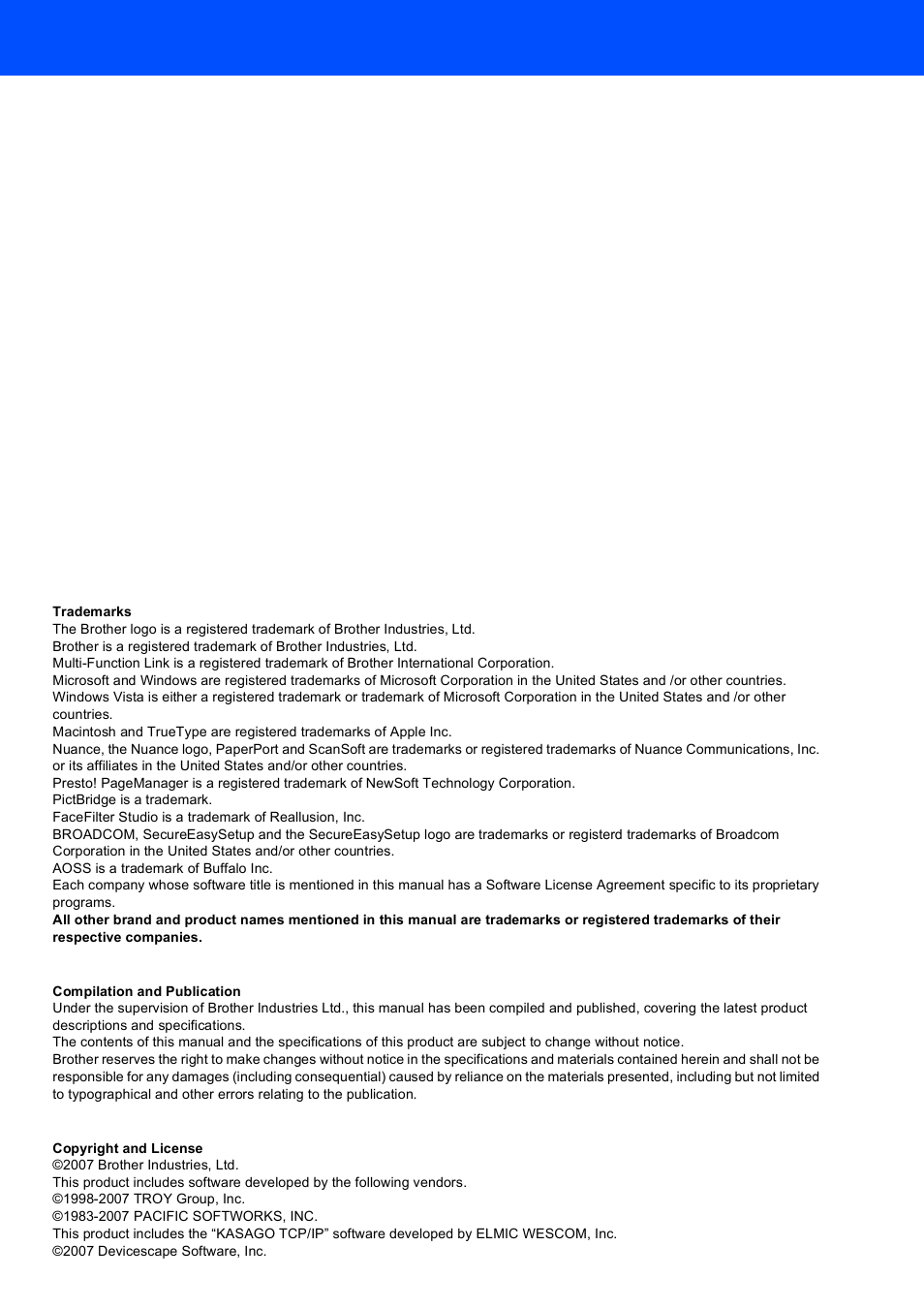 Brother DCP-770W User Manual | Page 52 / 53