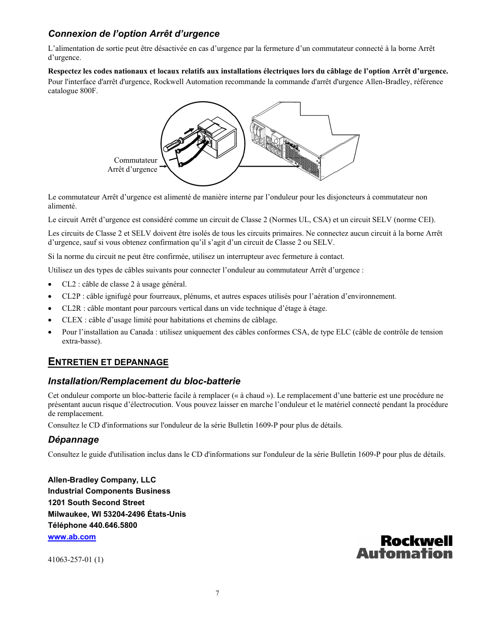 Rockwell Automation 1609-P5000E Uninterruptible Power Supply Quick Start Guide User Manual | Page 24 / 48
