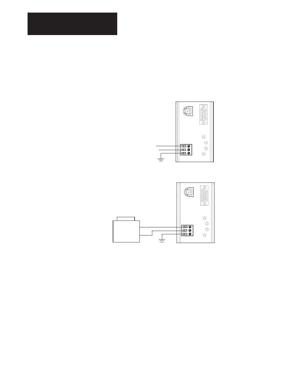 Power supply connections | Rockwell Automation 1203 Serial Communications Module PPG OPTOMUX User Manual | Page 22 / 36