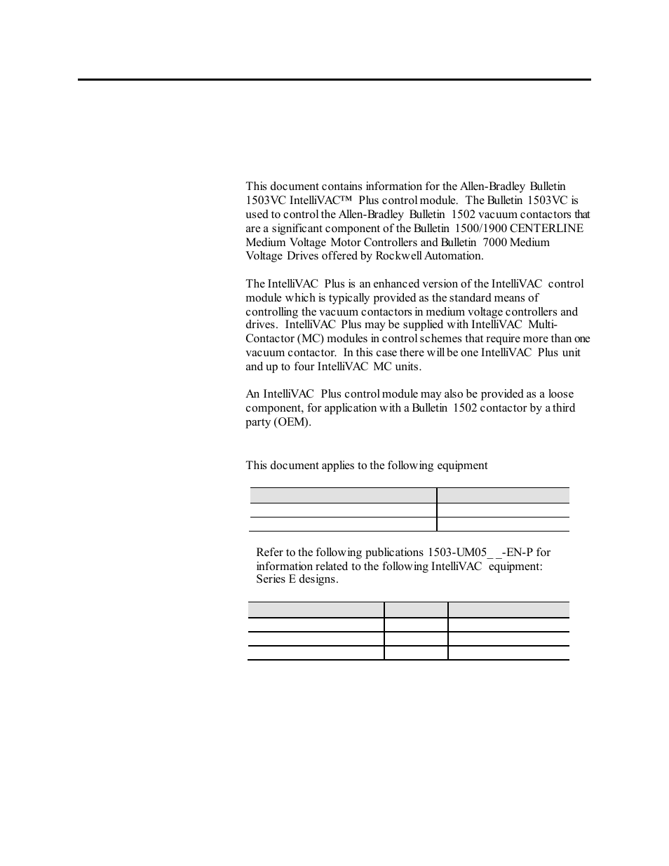 Chapter 1_product description, Product description, Chapter | Rockwell Automation 1503VC IntelliVAC Plus Contactor Control Module User Manual | Page 11 / 387