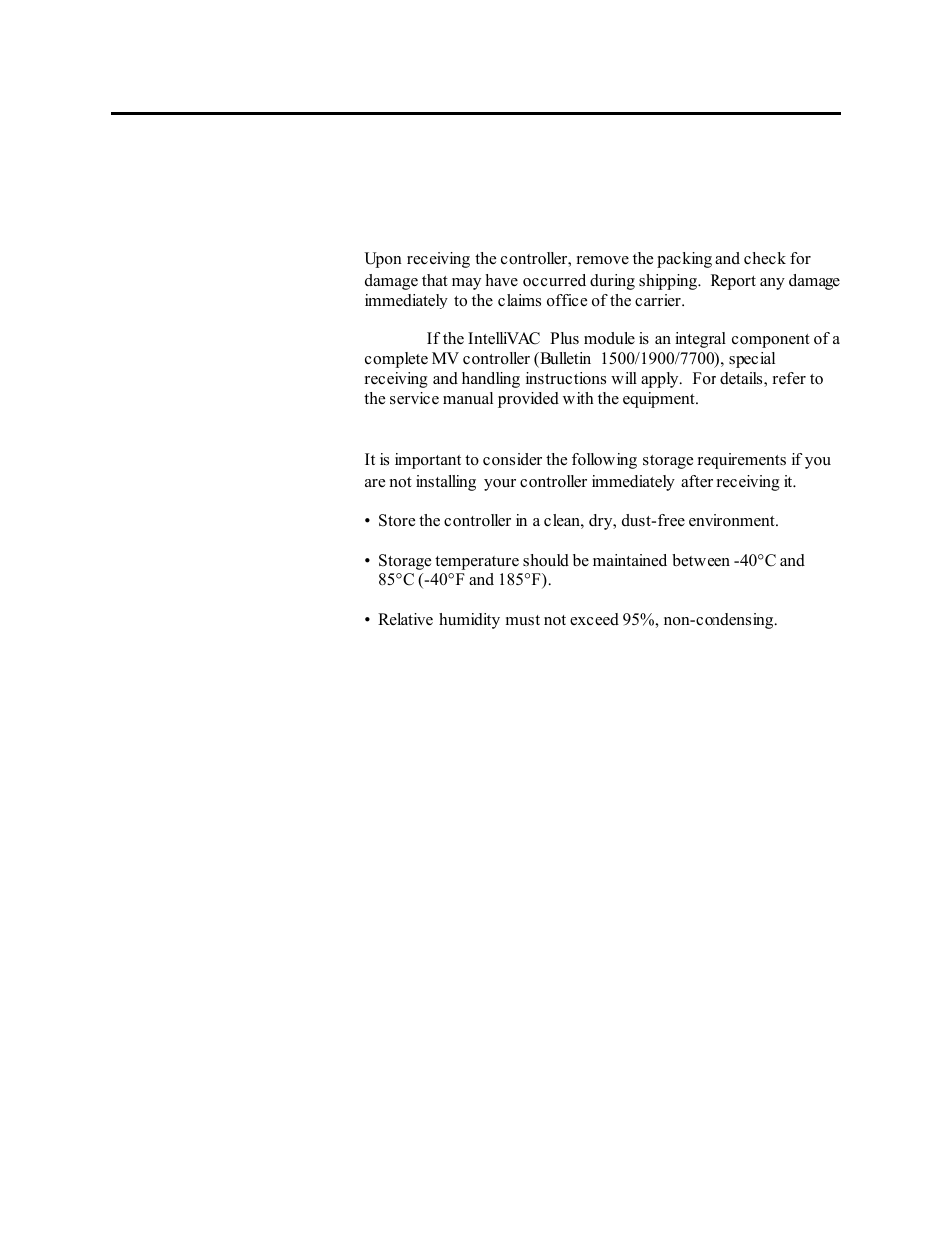 Chapter 2_receiving and storage, Receiving and storage, Chapter | Rockwell Automation 1503VC IntelliVAC Plus Contactor Control Module User Manual | Page 22 / 387