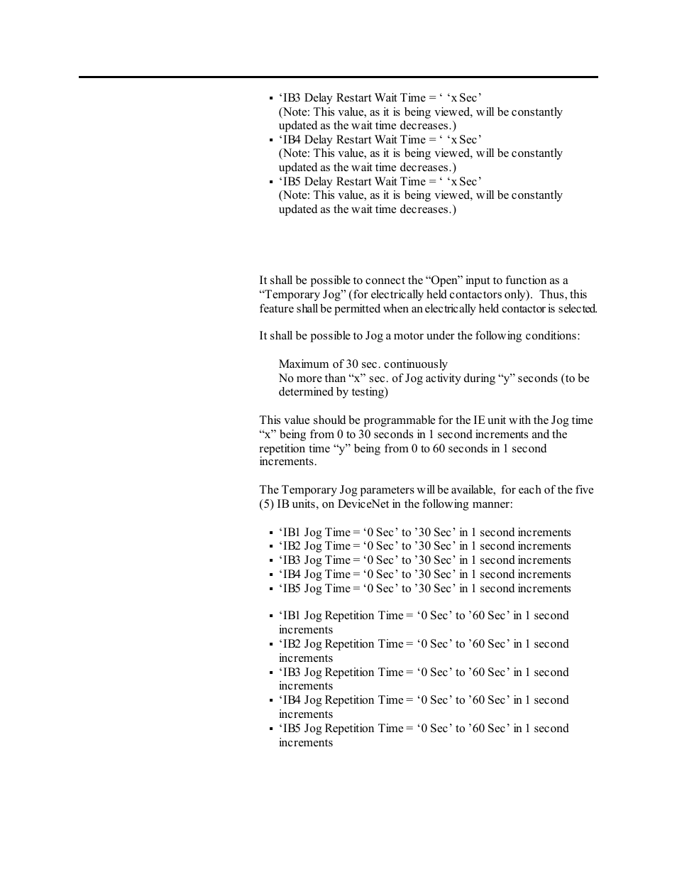Temporary jog function | Rockwell Automation 1503VC IntelliVAC Plus Contactor Control Module User Manual | Page 34 / 387
