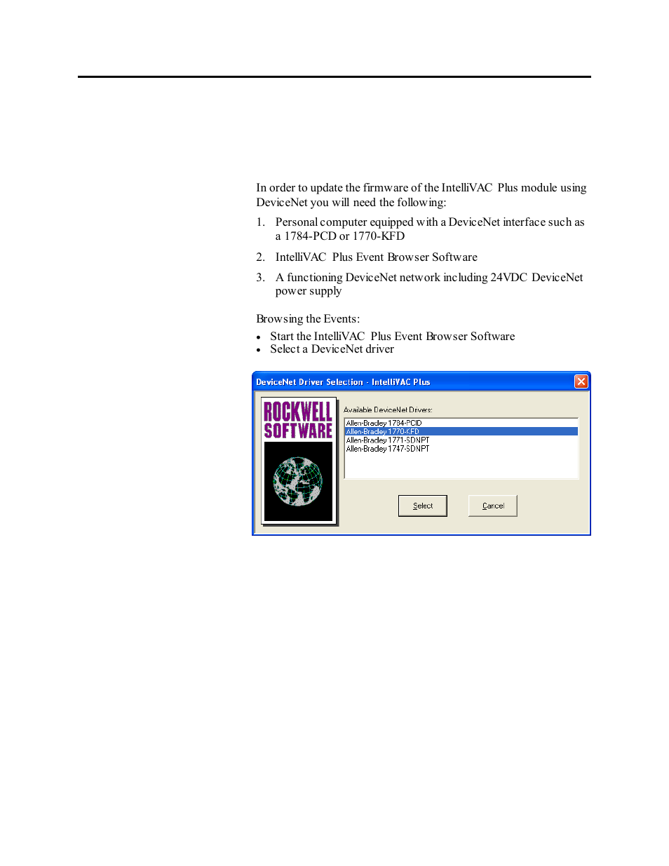 Appendix f_intellivac plus firmware, Appendix, Intellivac plus firmware | Rockwell Automation 1503VC IntelliVAC Plus Contactor Control Module User Manual | Page 384 / 387