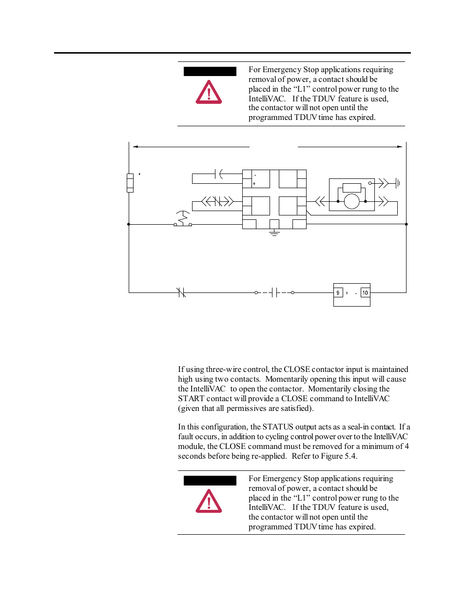 Three-wire control | Rockwell Automation 1503VC IntelliVAC Plus Contactor Control Module User Manual | Page 80 / 387