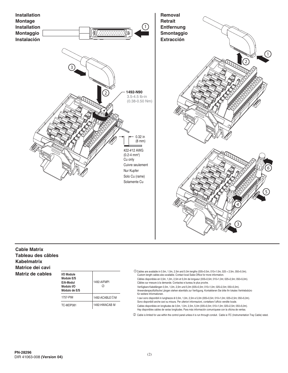 Rockwell Automation 1492-AIFMPI Fusible Analog Interface Module for 1757-PMI Module User Manual | Page 2 / 6