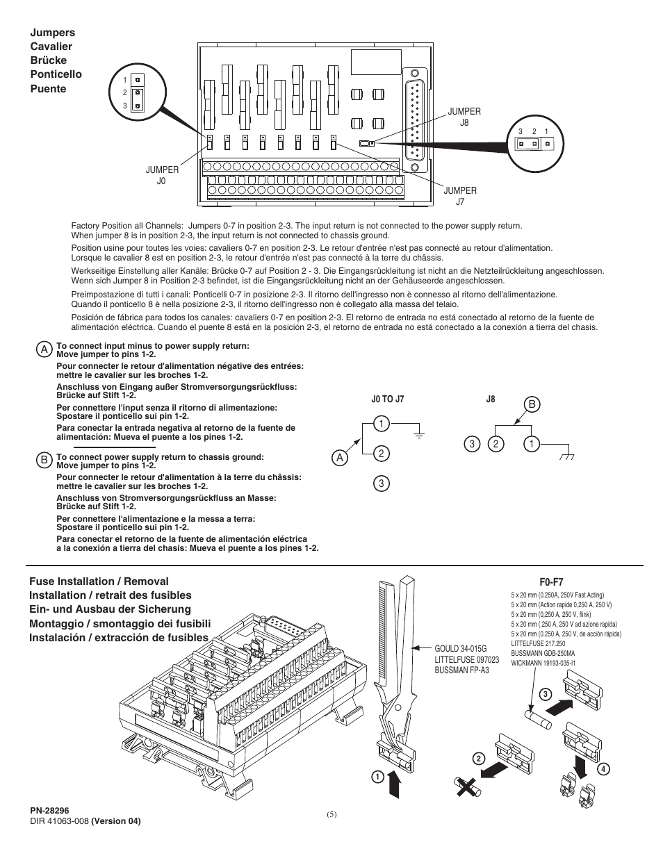 Rockwell Automation 1492-AIFMPI Fusible Analog Interface Module for 1757-PMI Module User Manual | Page 5 / 6