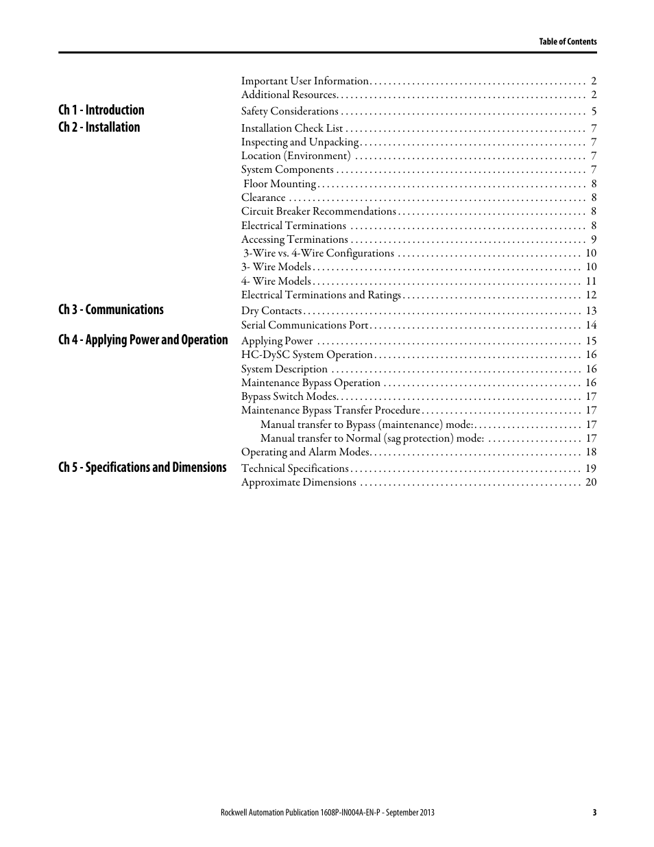 Rockwell Automation 1608P HC-DySC Installation Instructions, 200 A User Manual | Page 3 / 22