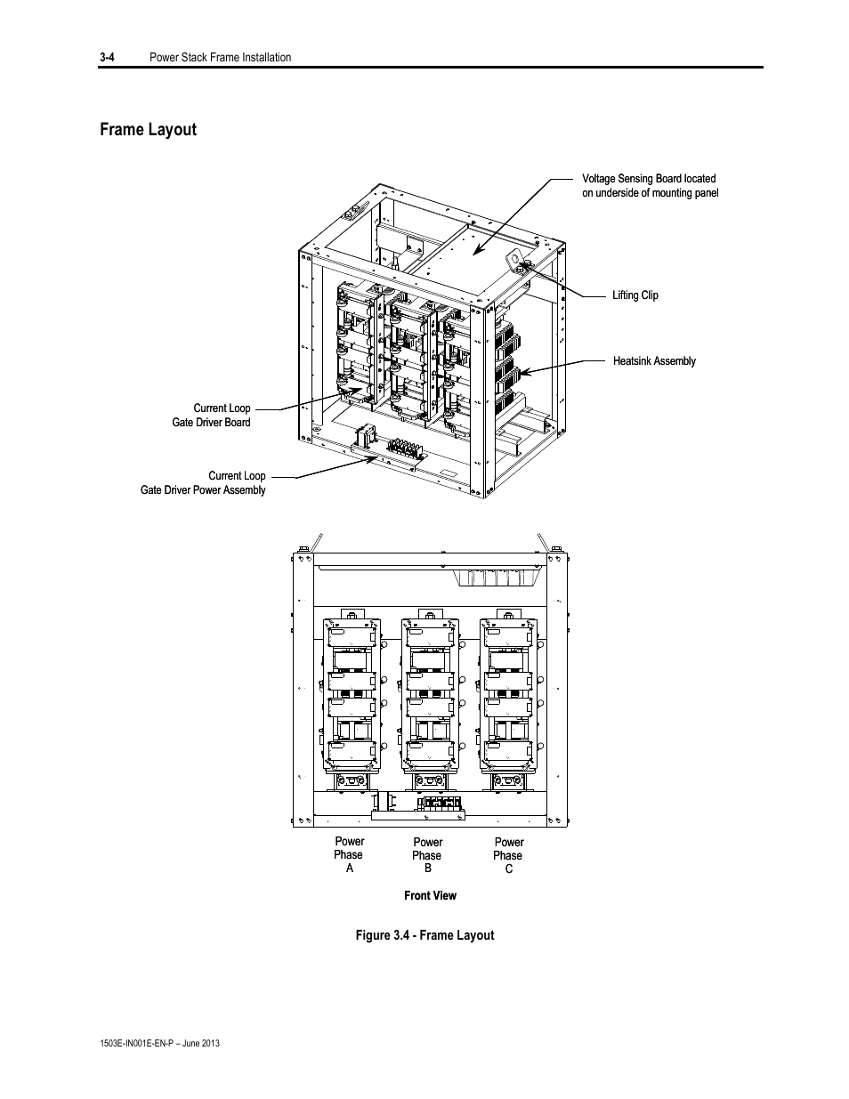 Frame layout | Rockwell Automation MV SMC Flex OEM Components User Manual | Page 12 / 61