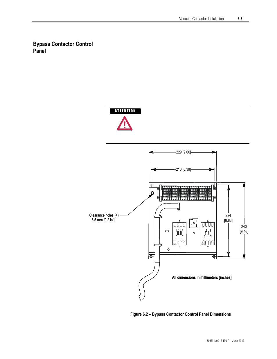 Bypass contactor control panel | Rockwell Automation MV SMC Flex OEM Components User Manual | Page 41 / 61