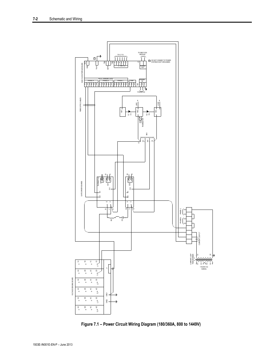 2 schematic and wiring | Rockwell Automation MV SMC Flex OEM Components User Manual | Page 44 / 61