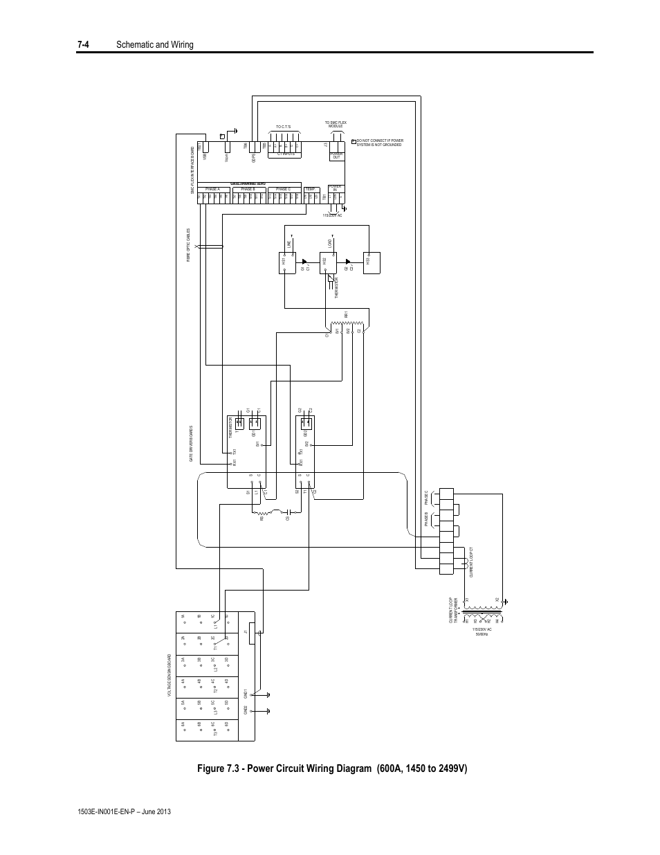 4 schematic and wiring | Rockwell Automation MV SMC Flex OEM Components User Manual | Page 46 / 61