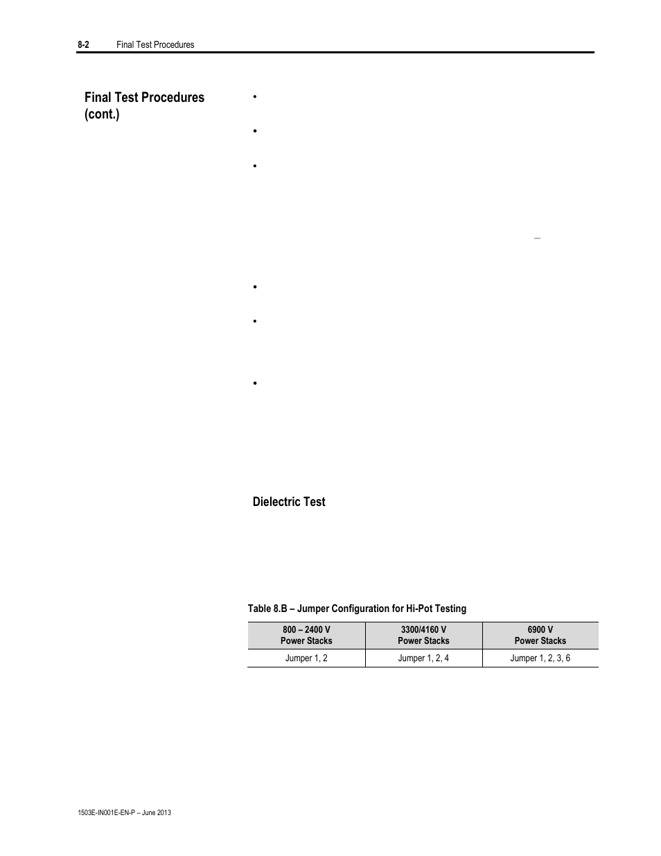 Final test procedures (cont.) | Rockwell Automation MV SMC Flex OEM Components User Manual | Page 50 / 61