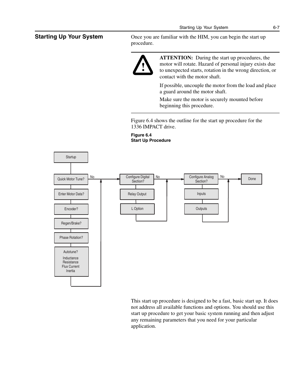 Starting up your system, Starting up your system -7 | Rockwell Automation 1336E IMPACT Adjustable Frequency AC Drive User Manual V 1-4.XX User Manual | Page 105 / 419