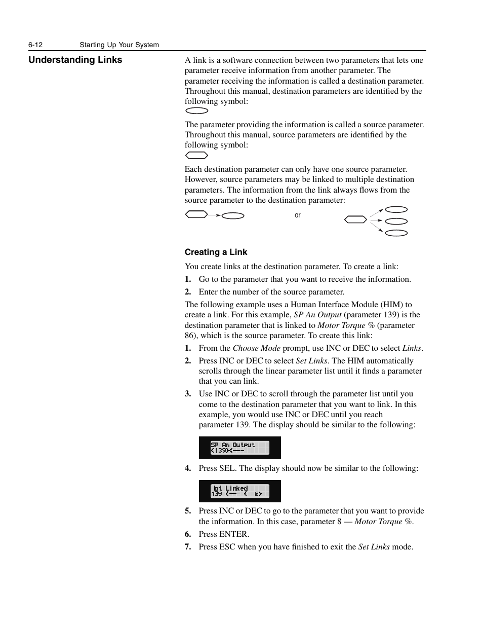 Understanding links, Understanding links -12 | Rockwell Automation 1336E IMPACT Adjustable Frequency AC Drive User Manual V 1-4.XX User Manual | Page 110 / 419