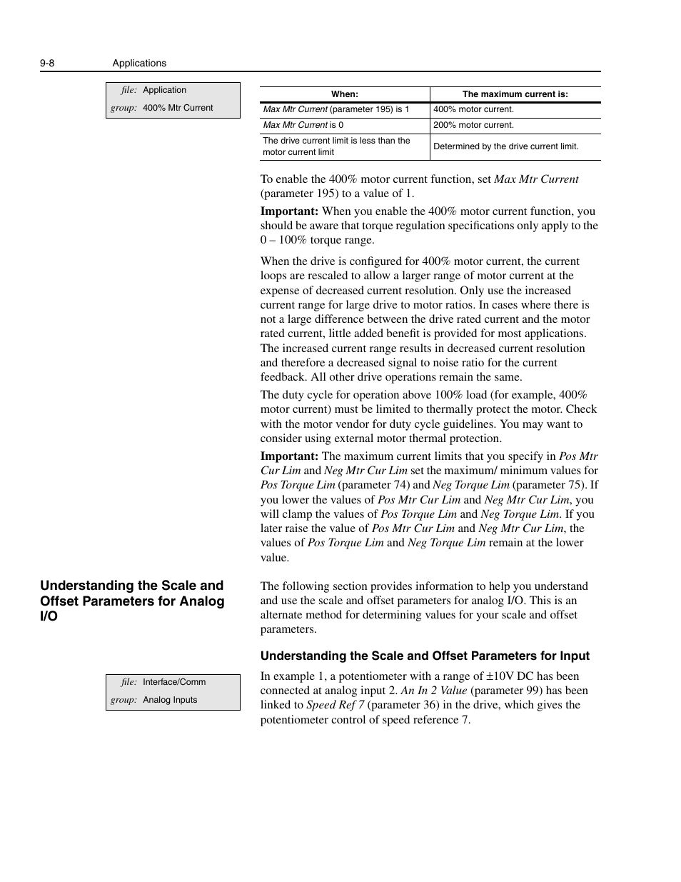 Rockwell Automation 1336E IMPACT Adjustable Frequency AC Drive User Manual V 1-4.XX User Manual | Page 148 / 419